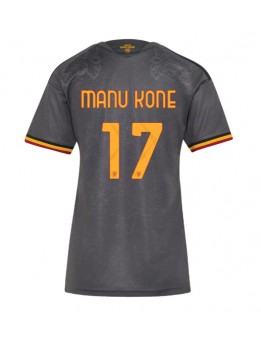 Ženski Nogometna dresi replika AS Roma Manu Kone #17 Tretji 2026-27 Kratek rokav Ženski Nogometna dresi replika AS Roma Manu Kone #17 Tretji 2026-27 Kratek rokav